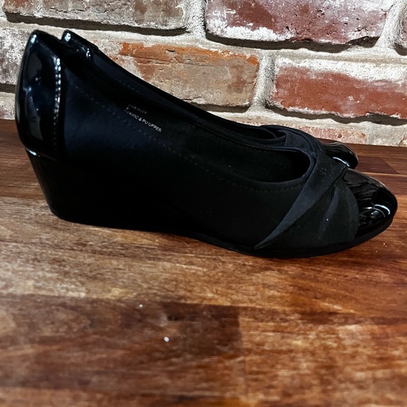 Karen Scott Women's Preslee Dress Closed Casual Wedges Black size 8 - Picture 3 of 7